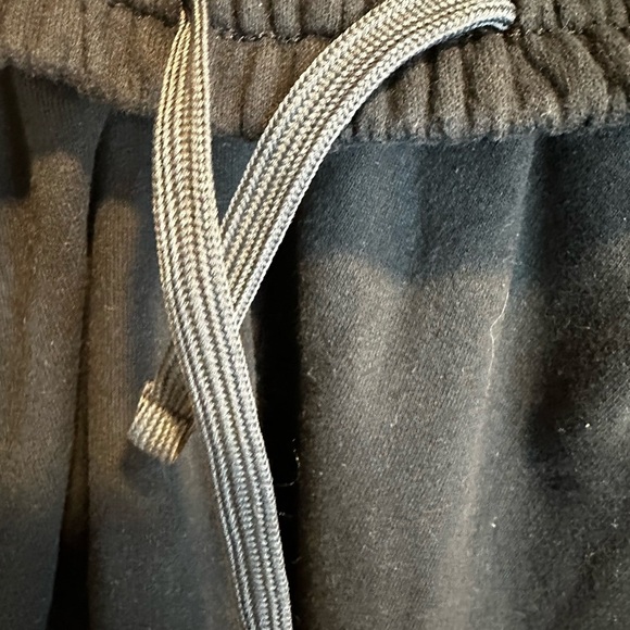 women’s black drawstring Wide Leg Fruit of the Loom Lounge Pants. Pockets. Sz: M - Picture 10 of 10